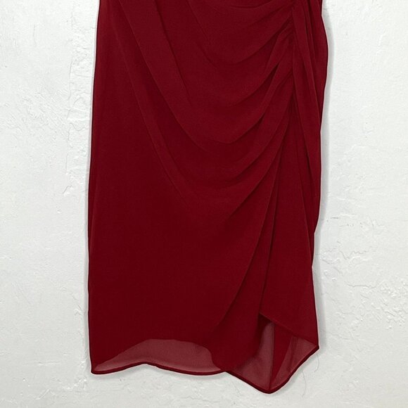 Rebecca Minkoff Kinsley Shirred Dress Red Spaghetti Strap Size 0 - Picture 3 of 8